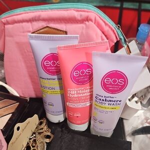 eos Pink and Lavender Shea Better Body Wash & Moisture Trio
